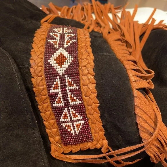 ECHO MOUNTAIN Vintage black suede woman’s jacket, size 8. VGUC - Picture 10 of 13